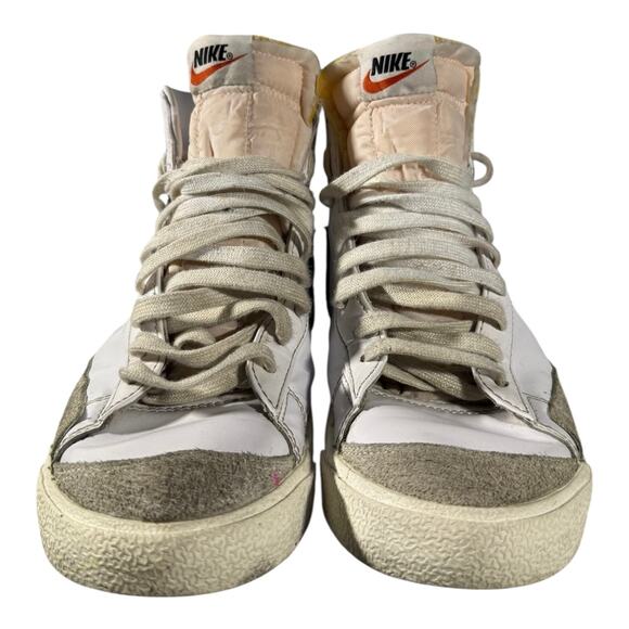 Nike Blazer Mid '77 Vintage Men’s Size 9 White Lifestyle Athletic Shoes Sneakers - Picture 3 of 11